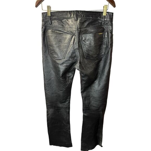 Diesel Industry | Men's Leather Black Pants sz 27 - Picture 4 of 14